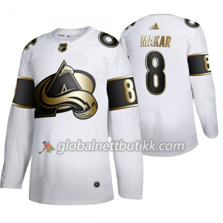 Colorado Avalanche Hockeydrakt Cale Makar 8 Adidas 2019-2020 Golden Edition Hvit Authentic - Herre